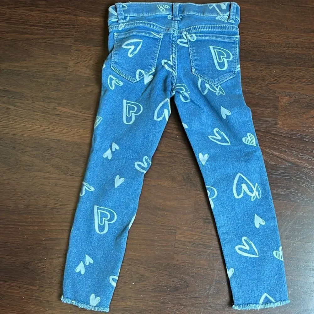 Cute heart jeans